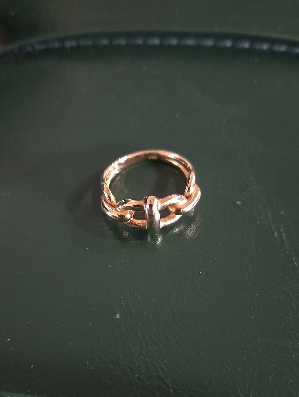18k Yellow Gold over 925 Silver Ring